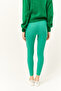 Women's Grass Green Thick Ribbed Raised Tights TYT-19000077 - 6
