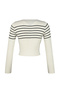 Taş Crop Çizgili Triko Kazak TWOAW24KZ01201 - 8