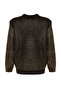 Black Foiled Printed Knitwear Sweater TWOAW24KZ00973 - 8