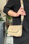 Medium Size Women's Shoulder Bag with 2 Straps and 5 Compartments Suitable for Daily Use 23cm-14cm gold - 4
