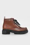 WOMEN'S TAN GENUINE LEATHER NUMBER 35-41 LACE-UP BOOTS & BOOTIES