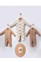 Coffee foam rainbow unisex baby 3-piece romper - 2