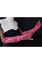 Bella evening dress bridal gloves long neon pink - 4