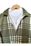 Men's shirt collar oversize cotton lumberjack shirt - 2