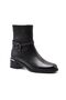 Women's Heeled Leather Boots Black 2352403K - 3
