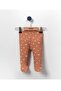 Baby Girl Coffee Foam Butterfly Patterned Istanbul Single Size 3-Piece Baby Booties Bottom - 4