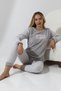 Fwn 5019 Plush Welsoft Fleece Winter Soft Women's Pajamas Set Love - 2