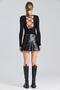 2781 Pleated Slit Leather Skirt - 3