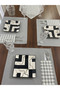 Liquid and Stain Resistant Plaid American Service Set for 4 People - 3