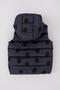 Baby Girl Hooded Patterned Puffer Vest A2476a523au - 5