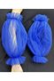 Beste long tulle sleeve evening dress sleeve sax blue - 5