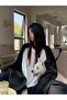 Casual Streetwear White Unisex Sweatshirt with Raglan Sleeves - 3