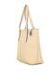 Cream Women's Textured Shoulder Strap Tote Bag M000008126 - 2