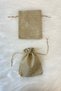 Jute Straw Sack Pouch, Henna Cookie Gold Jewelry Gift Pouch 25 Pieces Size 12x15cm - 3