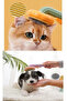 Pumpkin Designed Press-Wire Feather Collection Combing Grooming Brush Pet Brush for Cat Dog
