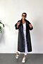 Eva Waterproof Quality Long Raincoat Unisex - Women's Men's Hooded Snap Fastener Standard Size - 2