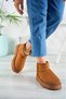 WOMEN'S SUEDE THICK SOLE FOOT BOOTS WITH FEATHER INSIDE - 2