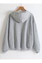Unisex Zippered Pocket Hooded Sweatshirt Daxi̇s Sportwear Company - 2