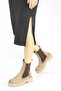 Women's Genuine Leather Orthopedic Daily Thick Sole Rubber Toe Boots - 5