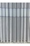 Basement Striped 1 to 2.5 Medium Pleated Tulle Curtain Gray