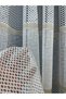 Bodrum Striped 1 to 2.5 Medium Pleated Tulle Curtain Gold - 5