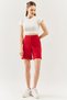 White Short Sleeve Crew Neck Fitted 100% Cotton Camisole Stretchy Crop Blouse - 8