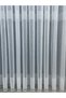 Roman Striped 1 to 3 Close Pleated Tulle Curtain White - 2