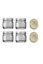 4pcs 29cc Mini Glass Jar Multi-Purpose Wedding Henna Honey Jar with Gold Lid 4x29ML