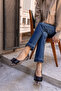 DAVISON WOMEN'S LEOPARD BLACK GARNISH SHOES - 2