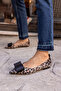 DAVISON WOMEN'S LEOPARD BLACK GARNISH SHOES - 3