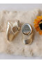 Genuine Leather Velcro Baby Boots Gold - 2