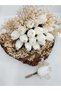 Bridal Bouquet Groom Boutonniere Wet Tulip and Cipso – Bridal Accessory – Bridal Accessory – Bridal Accessory