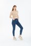 Snow Light Snow Blue High Waist Slim Leg Skinny Power Lycra Jeans - 3