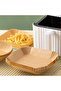 100 Pieces of Airfryer Baking Paper Square Plate Model Greaseproof Paper - 4