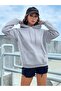 Unprinted Hooded Oversized Unisex Sweatshirt DAXİS Sportwear Company - 6