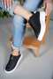 ®| Medusa Women's Black-White Light Thick High Sole Daily Walking Sports Shoes and Sneakers - 5