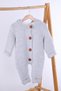 100% Thick Knitwear Inside Velsoft Jumpsuit Girl Boy Baby Kids Winter Outer Jumpsuit with Pompom Hood
