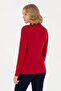 Women's Basic Polo Neck Sweatshirt - 2