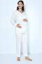Long Sleeve Maternity and Pregnant Pajamas Set Suitable for Breastfeeding - 4