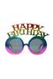 Party Glasses Happy Birthday Rainbow