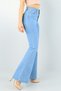 Vega High Waist Light Blue Spanish Leg Jean Flare Women's Denim Trousers Lycra - 3