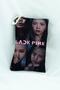 Black Pink Designed School Pen Holder or Makeup Bag - 3