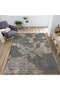 Mira Beige Gray Tone Traditional Motif Line Pattern Vintage Decorative Carpet Mira 1556 - 2