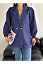 Boyfriend Trench Coat Women's Jacket with Rubber Sleeves - 4