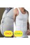 Men's Body Shaper Chest and Belly Shaper Firming Breathable Athlete Corset Set of 3 - 5