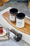 Labeled 3-Piece 700 ml Tea & Sugar & Coffee Glass Storage Container Jar - 3