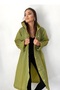 Unisex Khaki Water Windproof Raincoat Hooded - 3