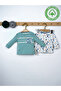 Baby 100% Cotton Funny Embroidered Long Sleeve Shoulder Snap T-Shirt