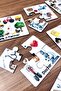 I'm Learning Professions Wooden Three Piece Matching Game Preschool Baby Educational Toy - 2