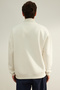 Stone Oversized /Wide Cut Label Fleece-Lined Thick Sweatshirt Tmnaw24Sw00228 - 6